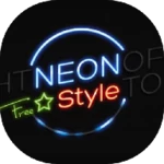 neon photo editor android application logo